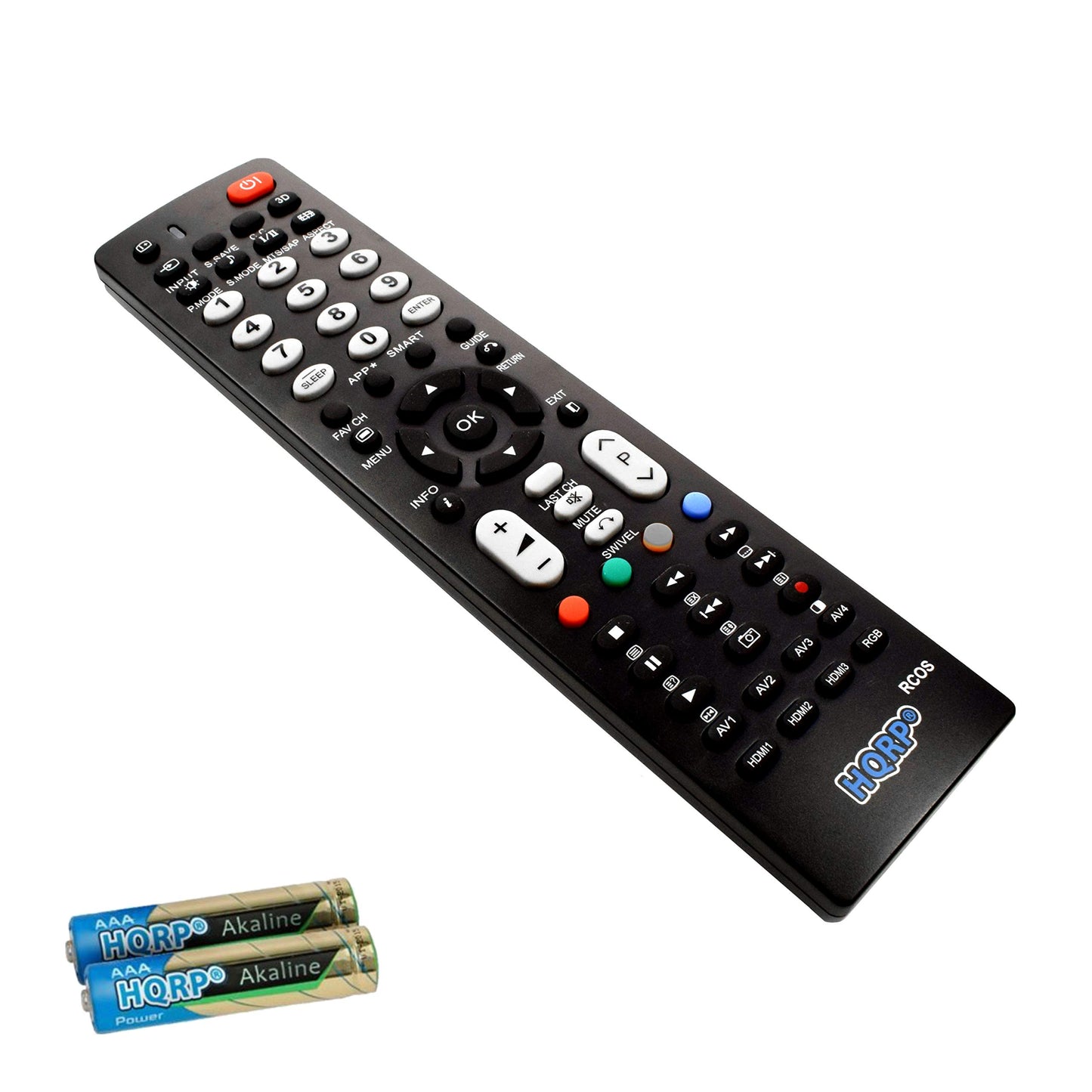 HQRP Remote Control Compatible with Hitachi L32A403 L32A404 L32C205 L32N03A L32N05A LCD LED HD TV Smart 1080p 3D Ultra 4K Plasma