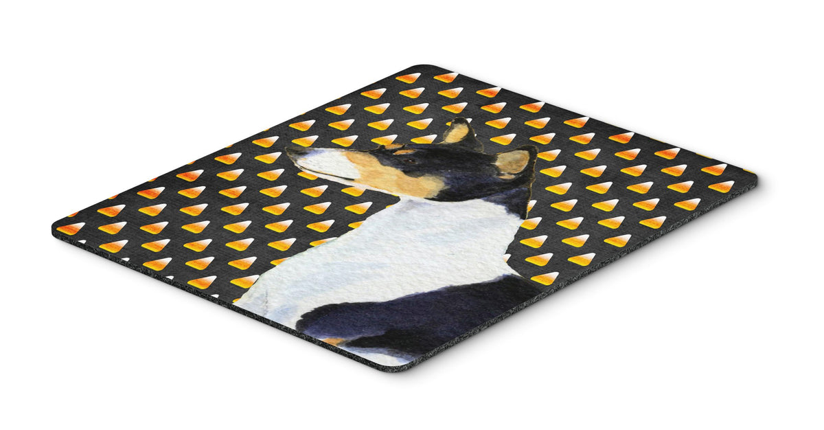Caroline's Treasures SS4307MP Basenji Candy Corn Halloween Portrait Mouse Pad, Hot Pad or Trivet for Home Office Gaming Working Computers Laptop Mouse