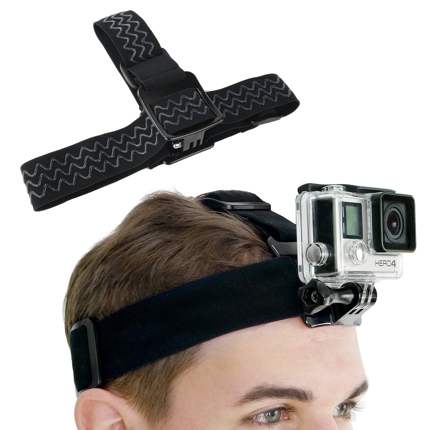 CamKix Head & Backpack Mount Bundle Compatible with GoPro Hero 13, 12,11, 10, 9, 8,7, 6, 5, Black, Session, Hero 4, Black, Silver, Hero+ LCD, 3+, 3