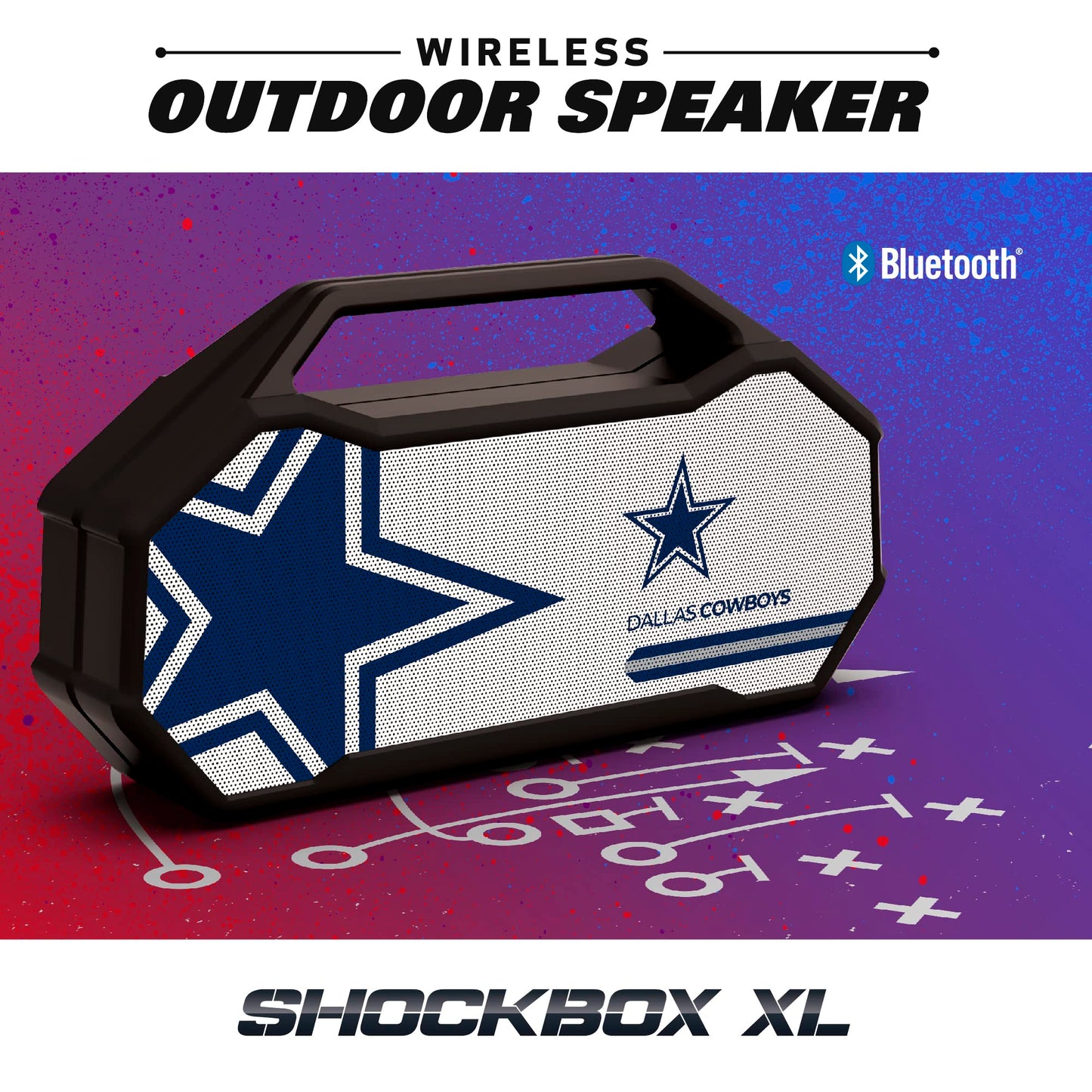 NFL New York Giants XL Wireless Bluetooth Speaker, Team Color