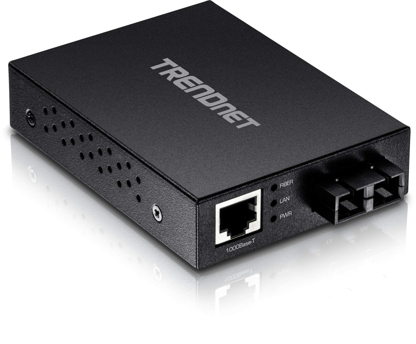 TRENDnet 1000Base-T to 1000Base-SX Multi-Mode SC Fiber Converter, up to 550M (1800 ft.), 2 Gbps Switching Capacity, TFC-GMSC