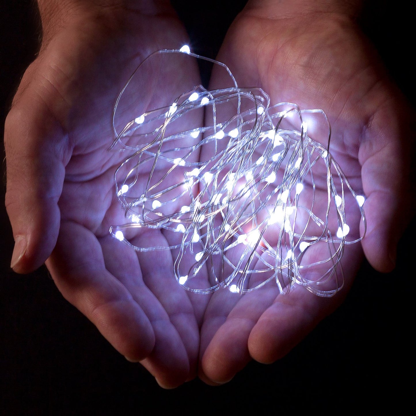 RTGS 30 LED Wire Twinkle Fairy Lights, Battery Powered, Waterproof - Christmas, Holidays, Halloween, Wedding - Bedroom, Living Room - 9.5 Ft, Cool
