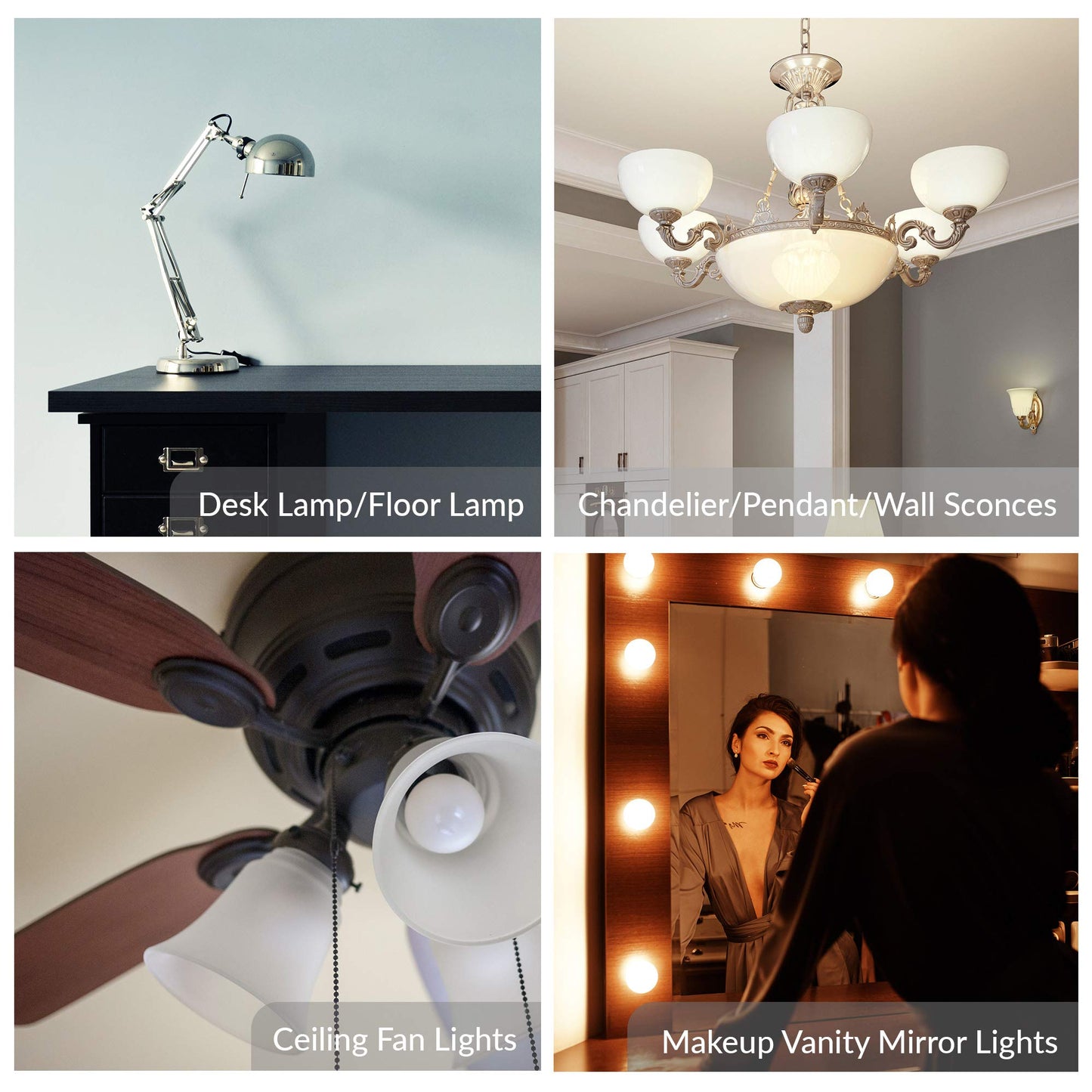 Simba Lighting Small Globe G16.5 25W E12 Frosted Glass 120V, 2700K, 10 Pack