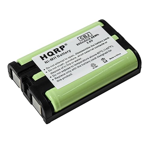 HQRP Phone Battery Compatible with Panasonic KX-TG6026, KX-TG6026LB, KX-TG6051, KX-TG6051AL, KX-TG6051M, KX-TG6052 Cordless Telephone