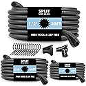 Automotive Wire Loom Flame Retardant Split Wire Loom Tubing Assortment Wiring Loom Kit Plastic Cover Electrical Covering Conduit Protective Wire Wrap