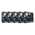 Apevia CF6025S-5 (5 Pk) 60mm x 60mm x 25mm Black Case Fan W/4PIN Molex + 3PIN Motherboard Adapter