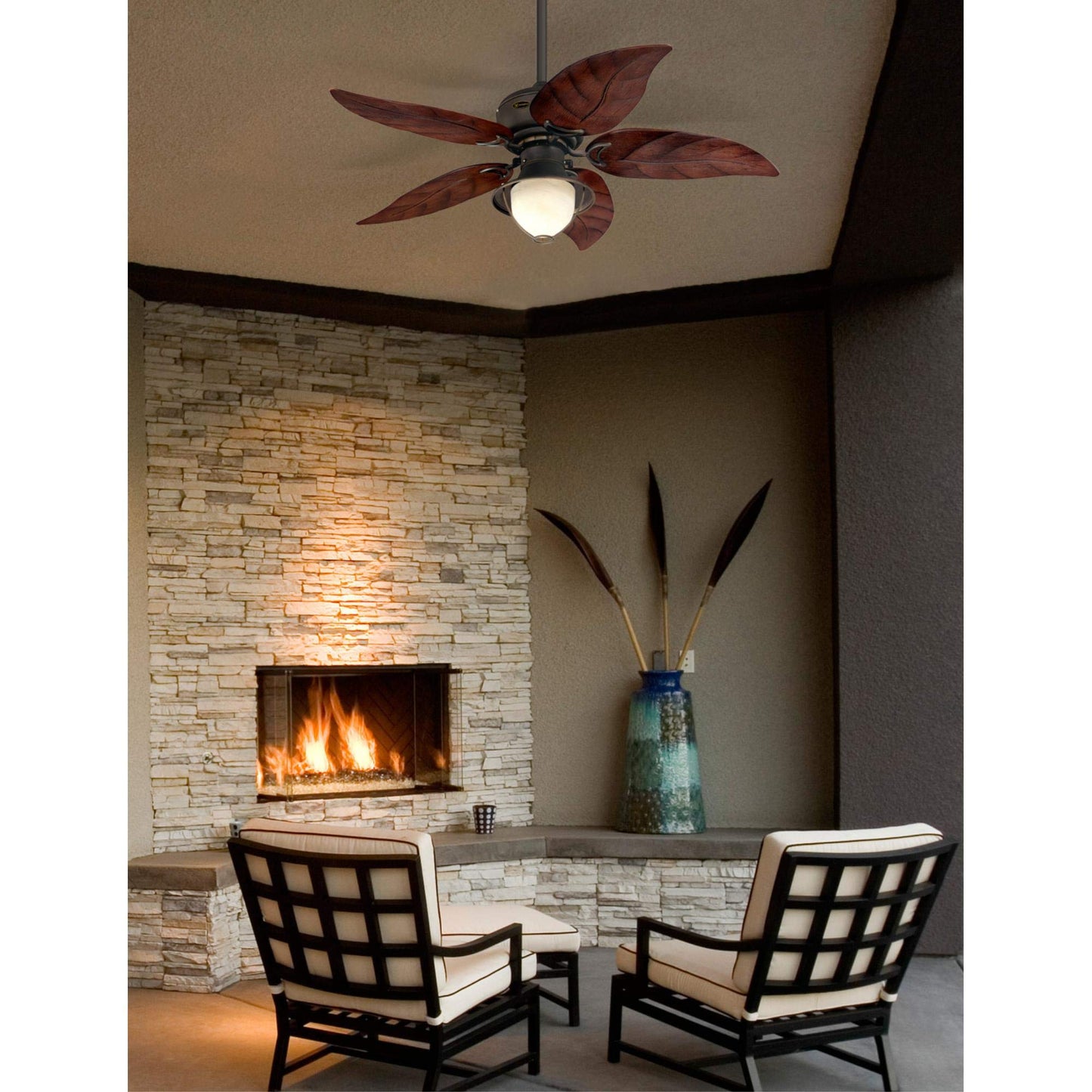 Westinghouse Oasis Indoor/Outdoor Ceiling Fan with Light, 48 in, Bronze