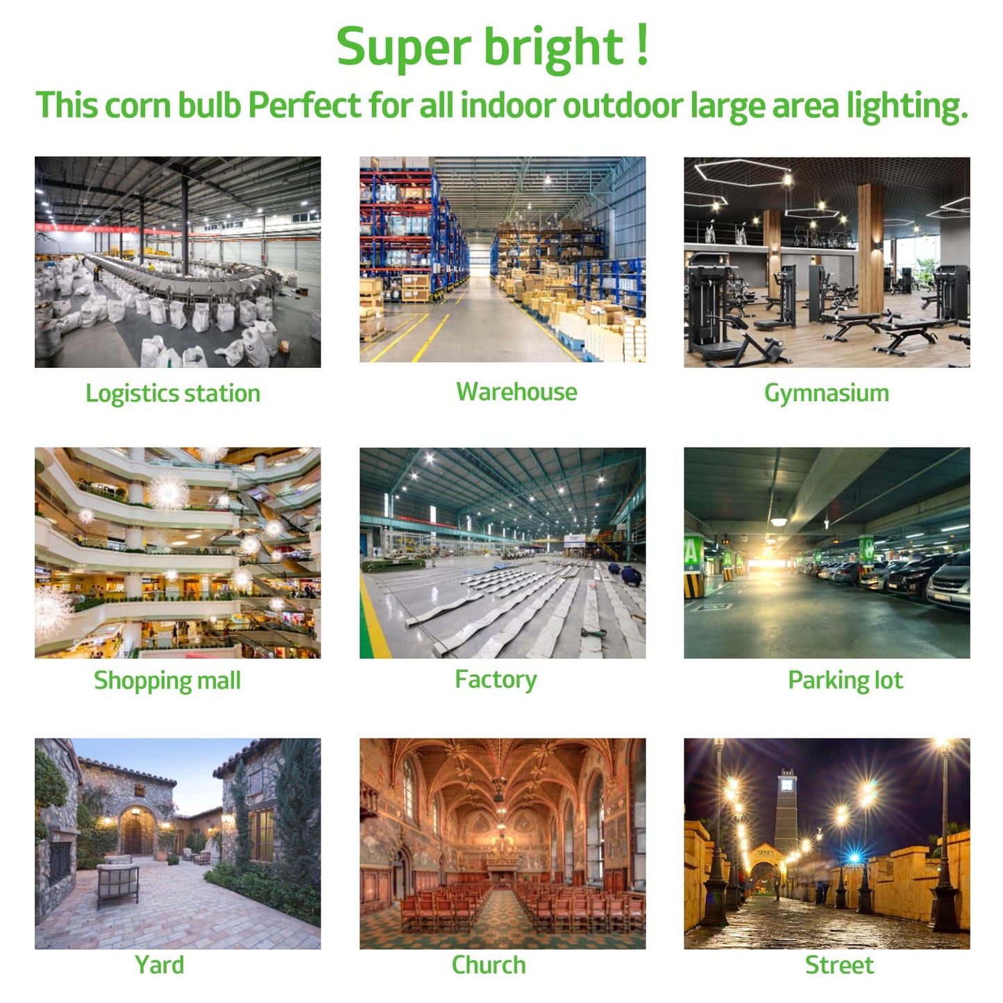 50W Led Corn Light Bulb,E26/E39 Base,5000k Daylight,110-277v,6500lm,CFL HID 175w Metal Halide Replacement For Indoor Outdoor General