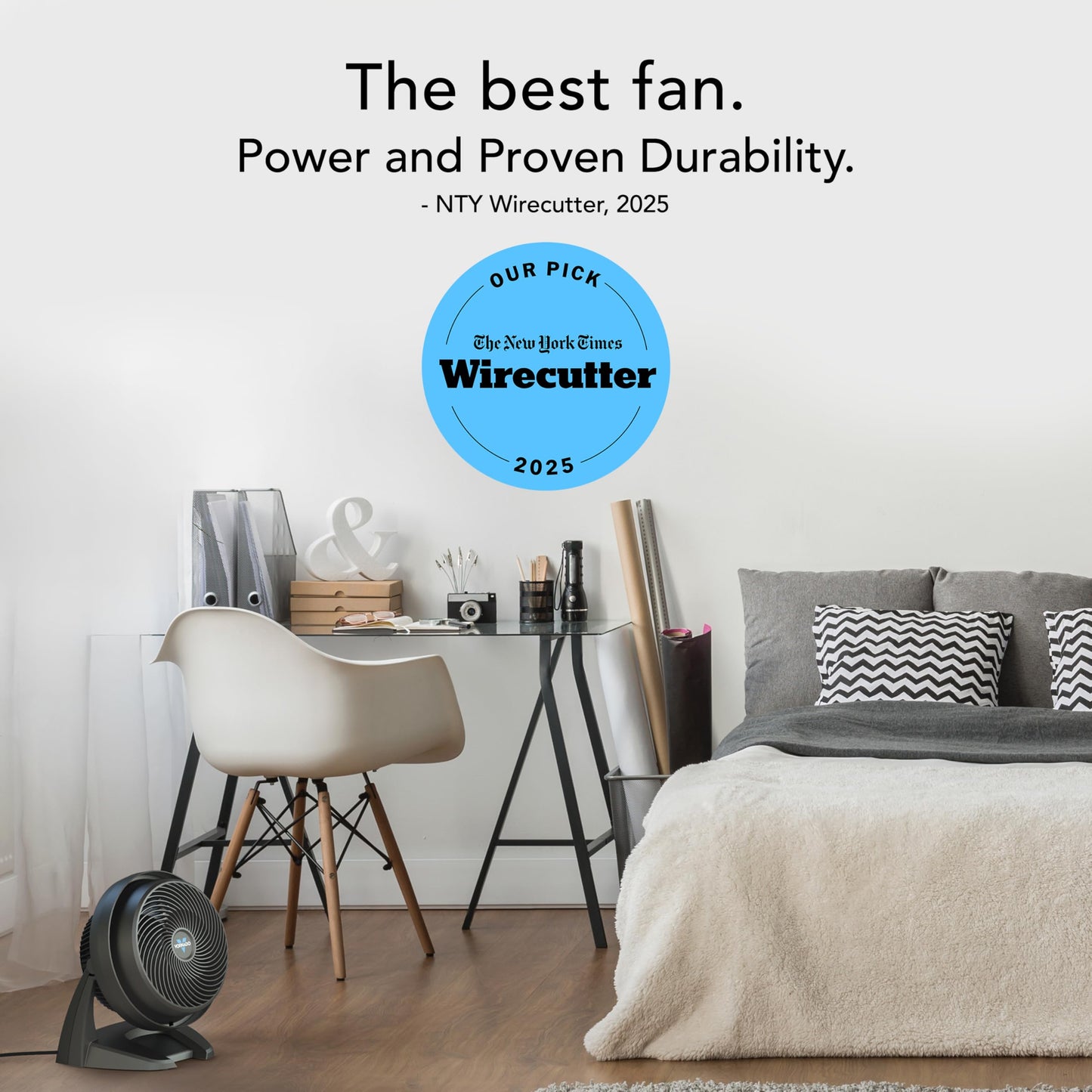 Vornado 630 Medium Air Circulator Fan, 3 Speed, Adjustable Tilt, Black