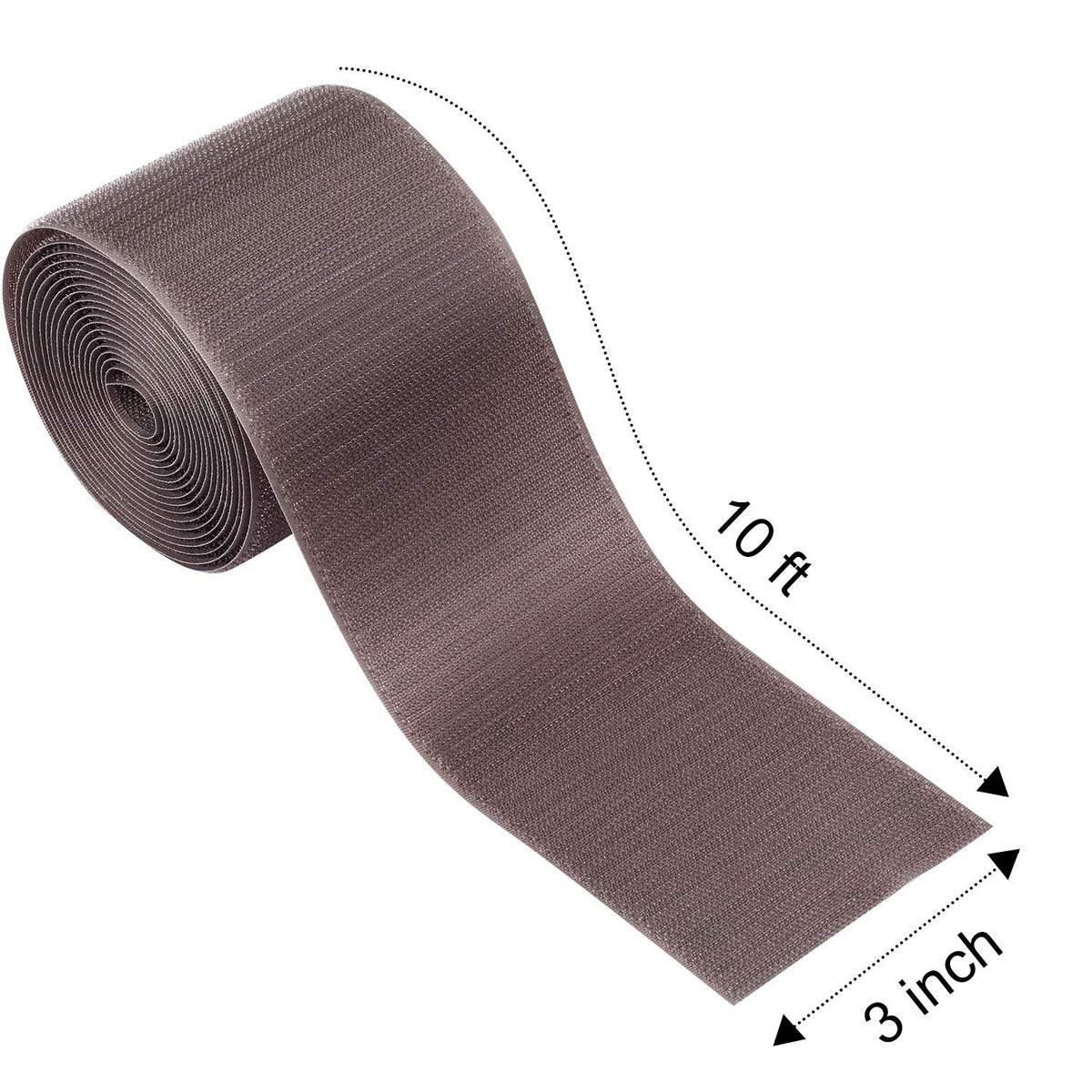 WILLBOND 2 Pack 10 ft x 3 Inch Cable Floor Strip Cable Cover Cords Carpet Protector Management Hook and Loop Tape for Wires on Floor Cords and Prevent