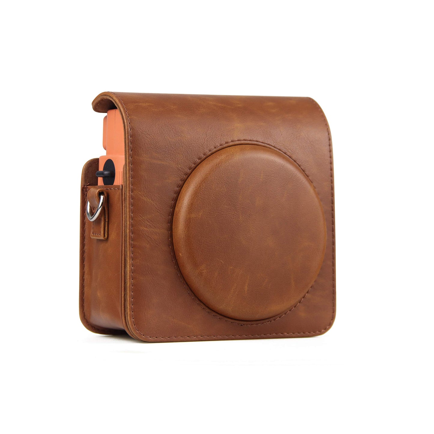 Epicgadget Case for Fujifilm Instax Square SQ1 Camera, PU Leather Compact Case Bag with Adjustable Shoulder Strap for Fuji Film instax SQ1 (Brown)