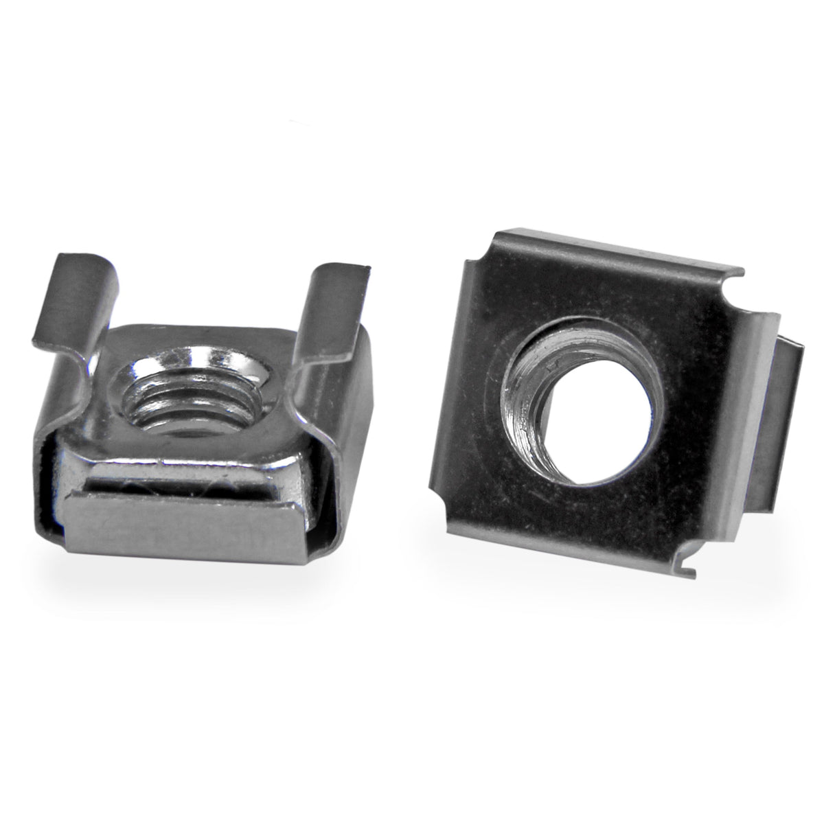 StarTech 100-Pack M6 Square Hole Cage Nuts & Tool, Nickel-Plated, TAA