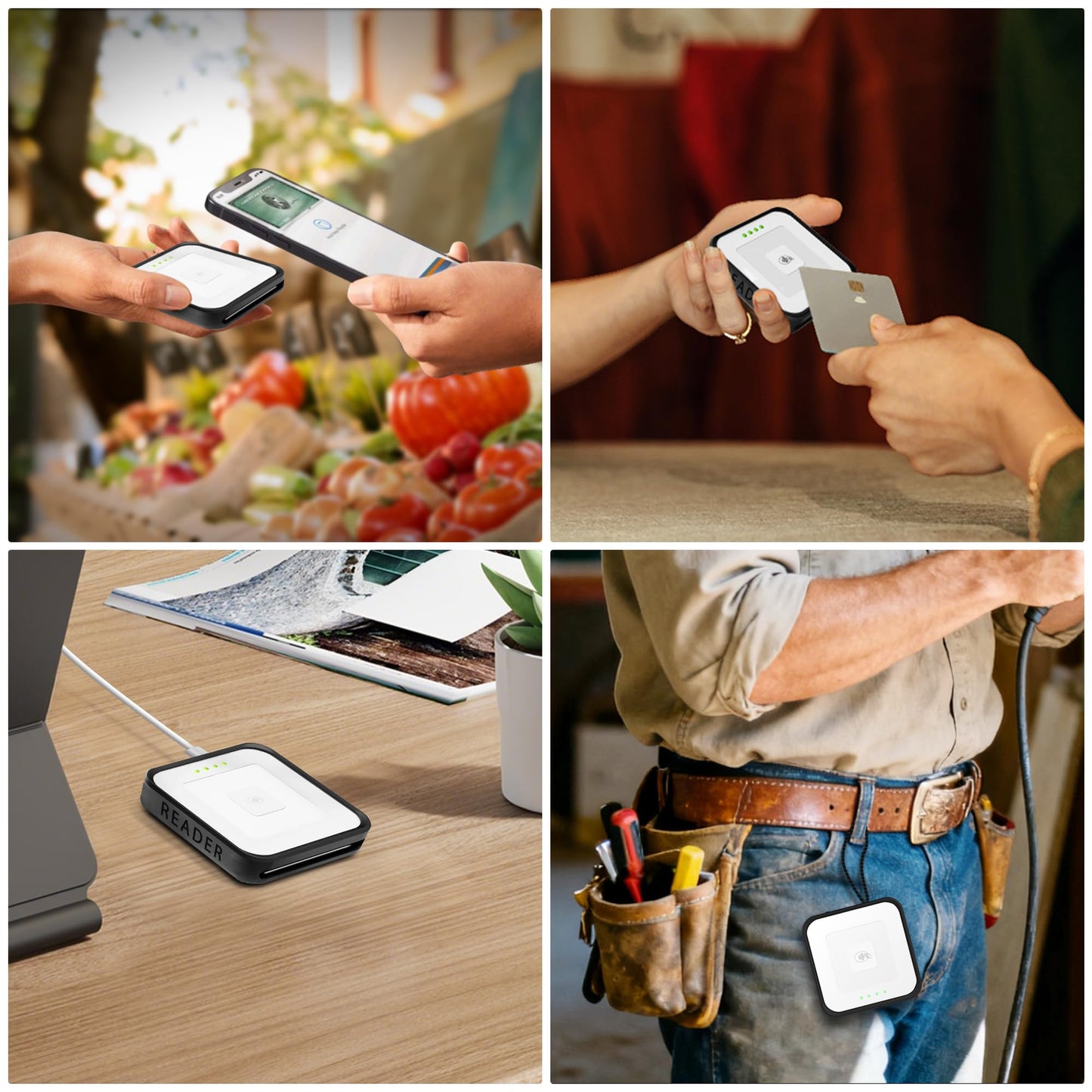 Magnetic Case Compatible with Square Reader 2nd Generation, Case for Square Contactless Chip Card Reader 2nd (Compatible with MagSaf Cover