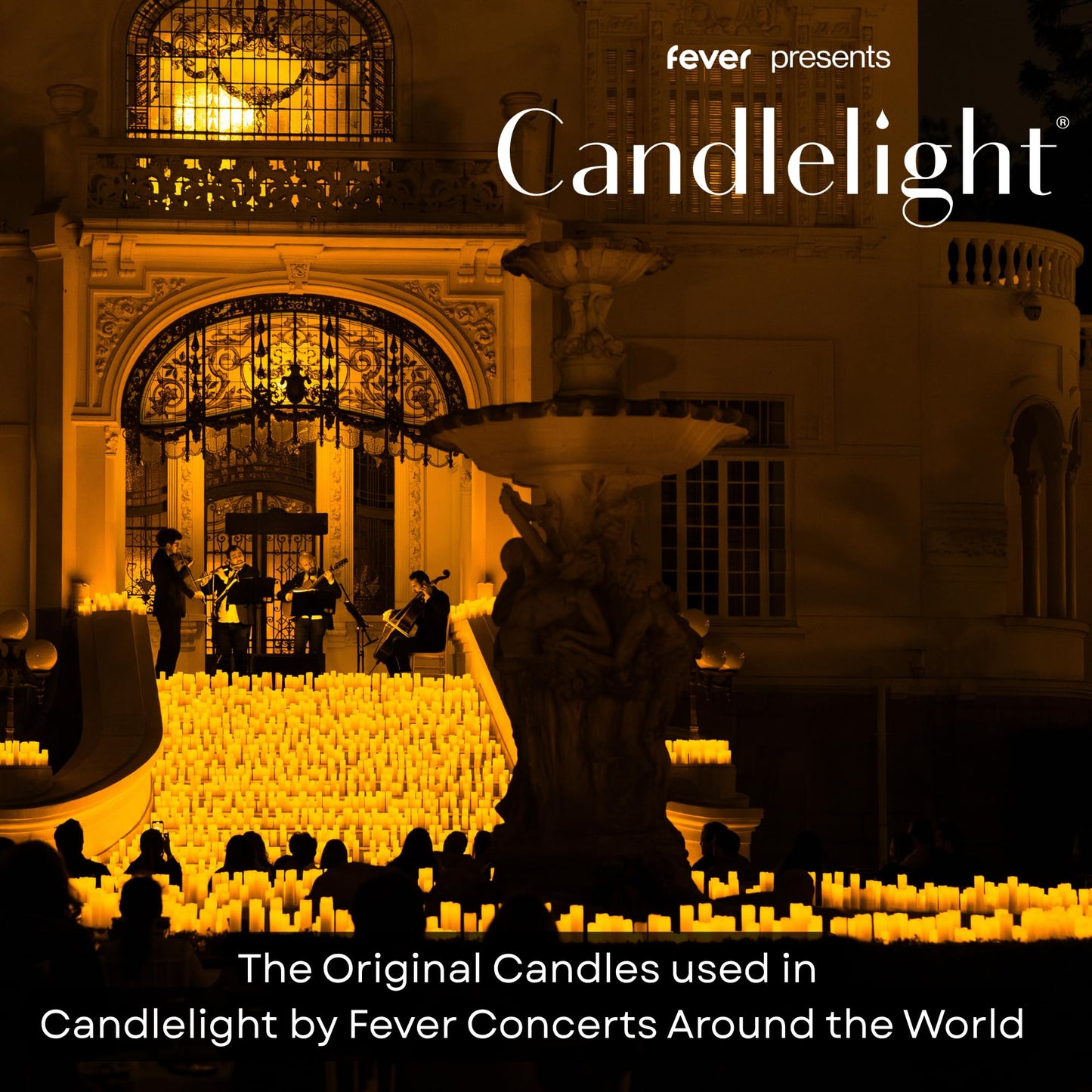 Candlelight by Fever Official Flickering Flameless Candles - 6pk Battery Operated Candles, Realistic Moving Wick Plastic Pillar LED Candles, Unscented
