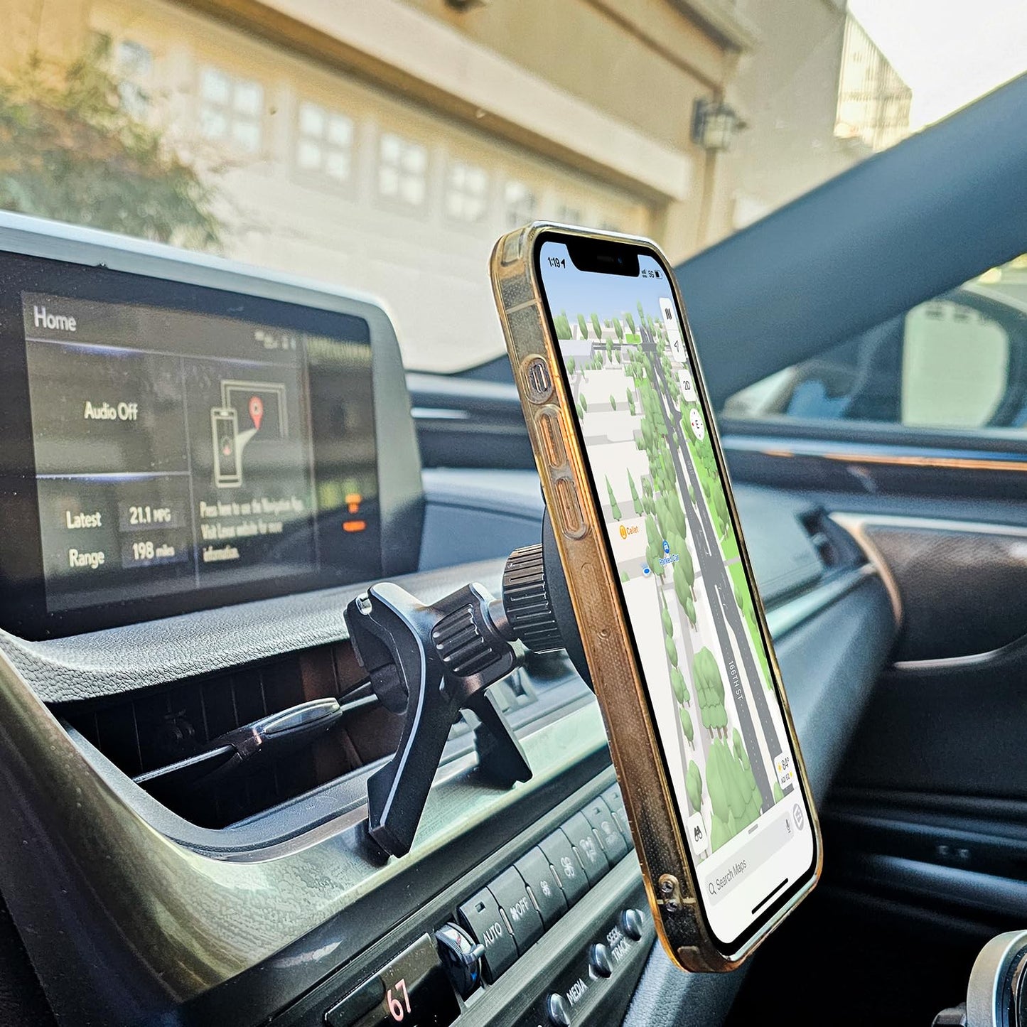 Cellet Magnetic Air Vent Car Phone Mount, Universal Dashboard Holder with Adjustable Clip, Compatible with iPhone Android GPS