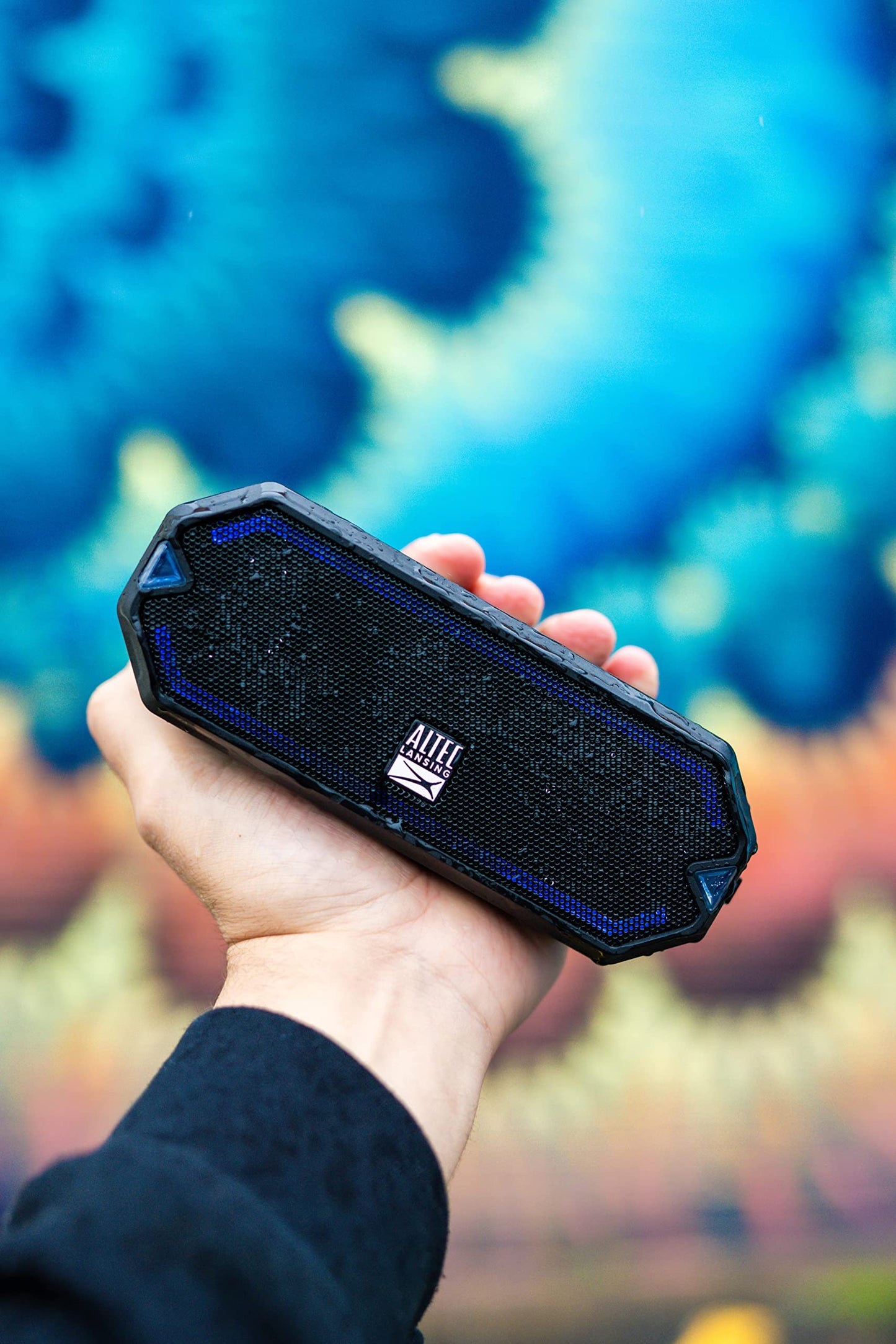 Altec Lansing - HydraBlast Wireless Portable Bluetooth Speaker, IP67 Waterproof for Parties, USB C Rechargeable Outdoor Speakers with Built in Phone