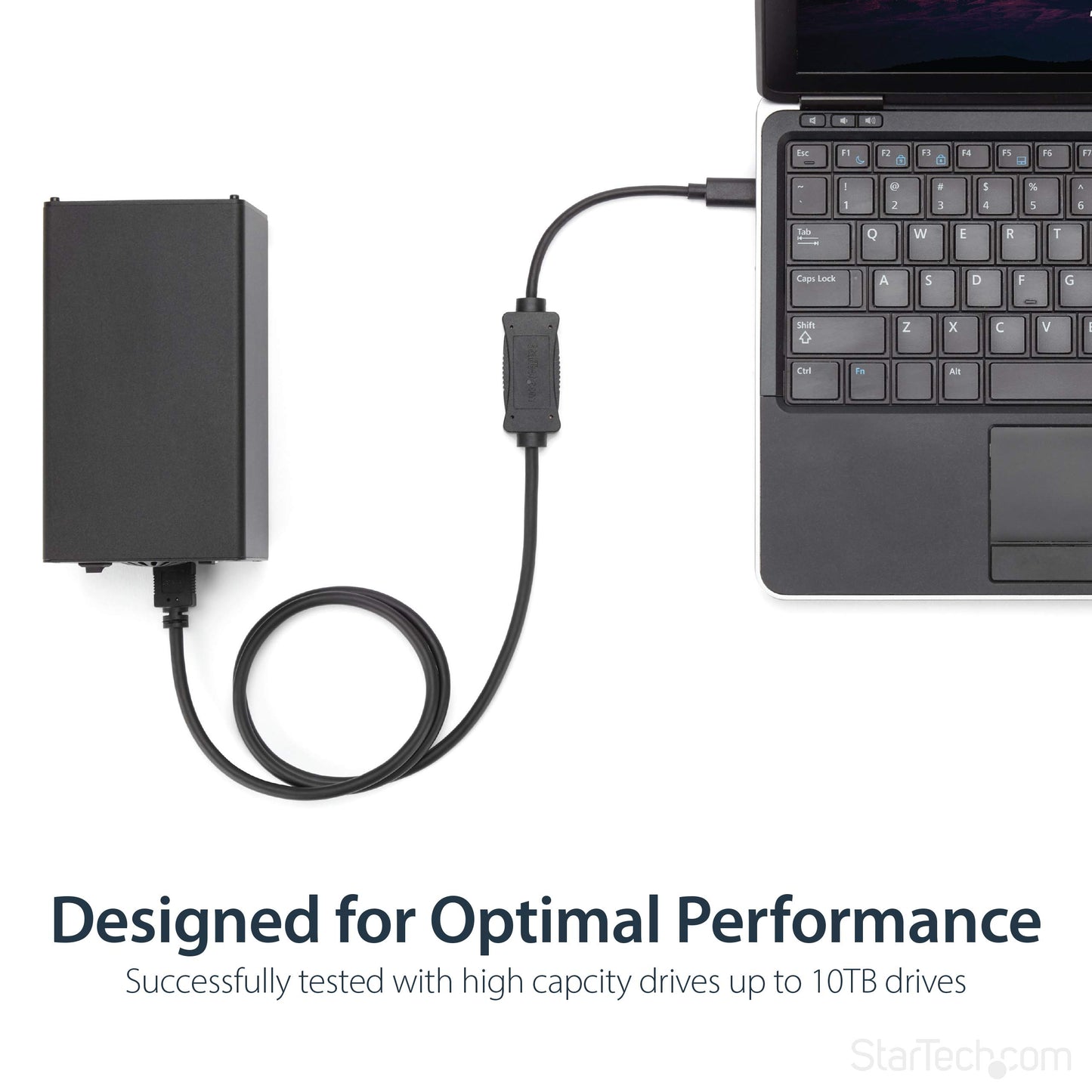 StarTech.com USB C to eSATA Cable - 3 ft / 1m - 5Gbp - for HDD/SSD/ODD - External Hard Drive Adapter - USB 3.0 to eSATA Converter (USB3C2ESAT3)