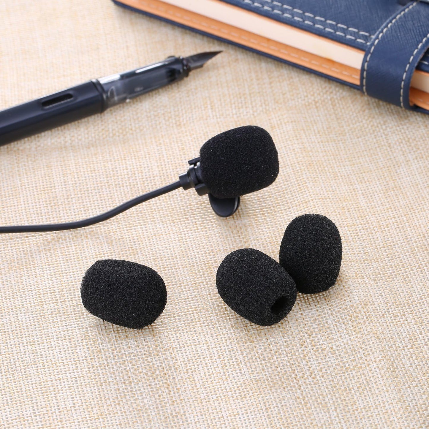 10 Pcs Parrott B350 Foam Replacement for BlueParrott B450 B550 C400 S450 B250 B350 Headset Windscreen Mic Cover Windscreens and Pop