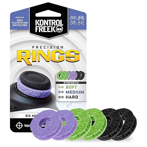 KontrolFreek Precision Rings | Aim Assist Motion Control for PlayStation 4 (PS4), PS5, Xbox One, XBX, Switch Pro & Scuf Controller