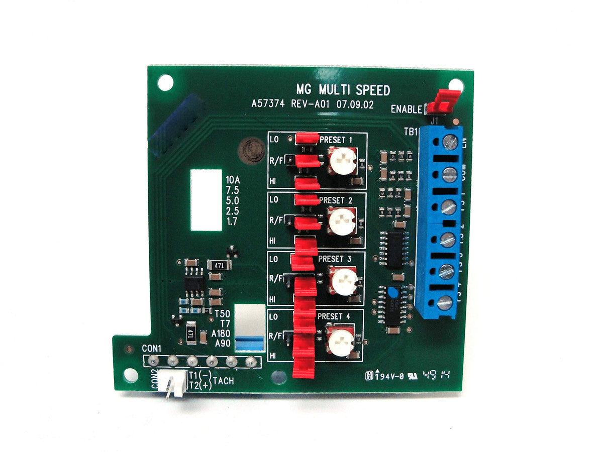 KB ELECTRONICS 8833 CAN BE Controlled from A PLC, KBMG MSB, Multi-Speed Board, SCR Variable Speed Control