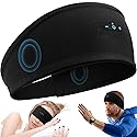 TOPIEI Sleep Headphones Bluetooth Headband for Side Sleeper, 17 Hours Playtime, Wireless Headband Headphones with HD Stereo Speakers…