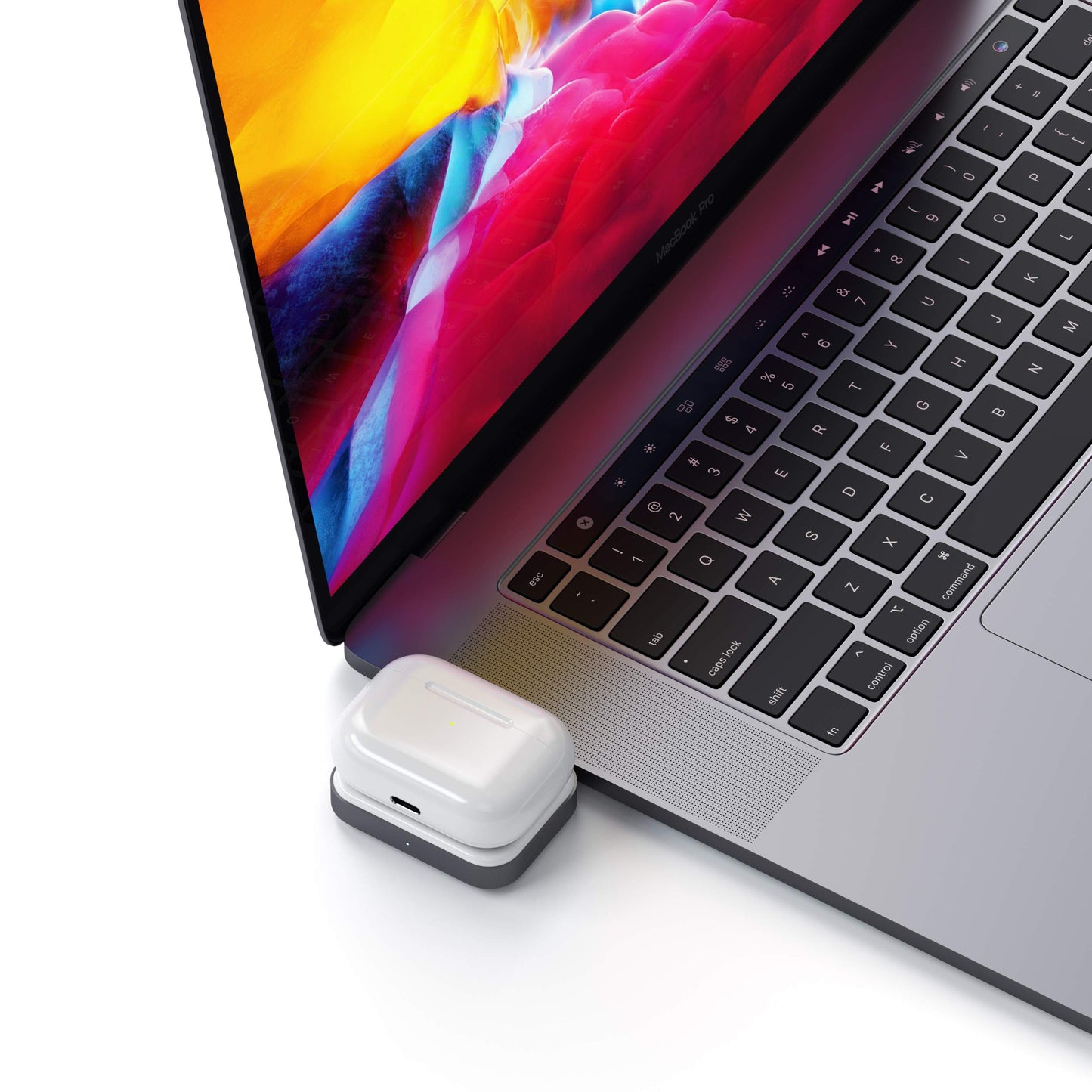 Satechi USB-C Wireless Charging Dock - Compatible with Apple AirPods Pro & AirPods 3/2/ 1 with Wireless Charging Case (Not Included)