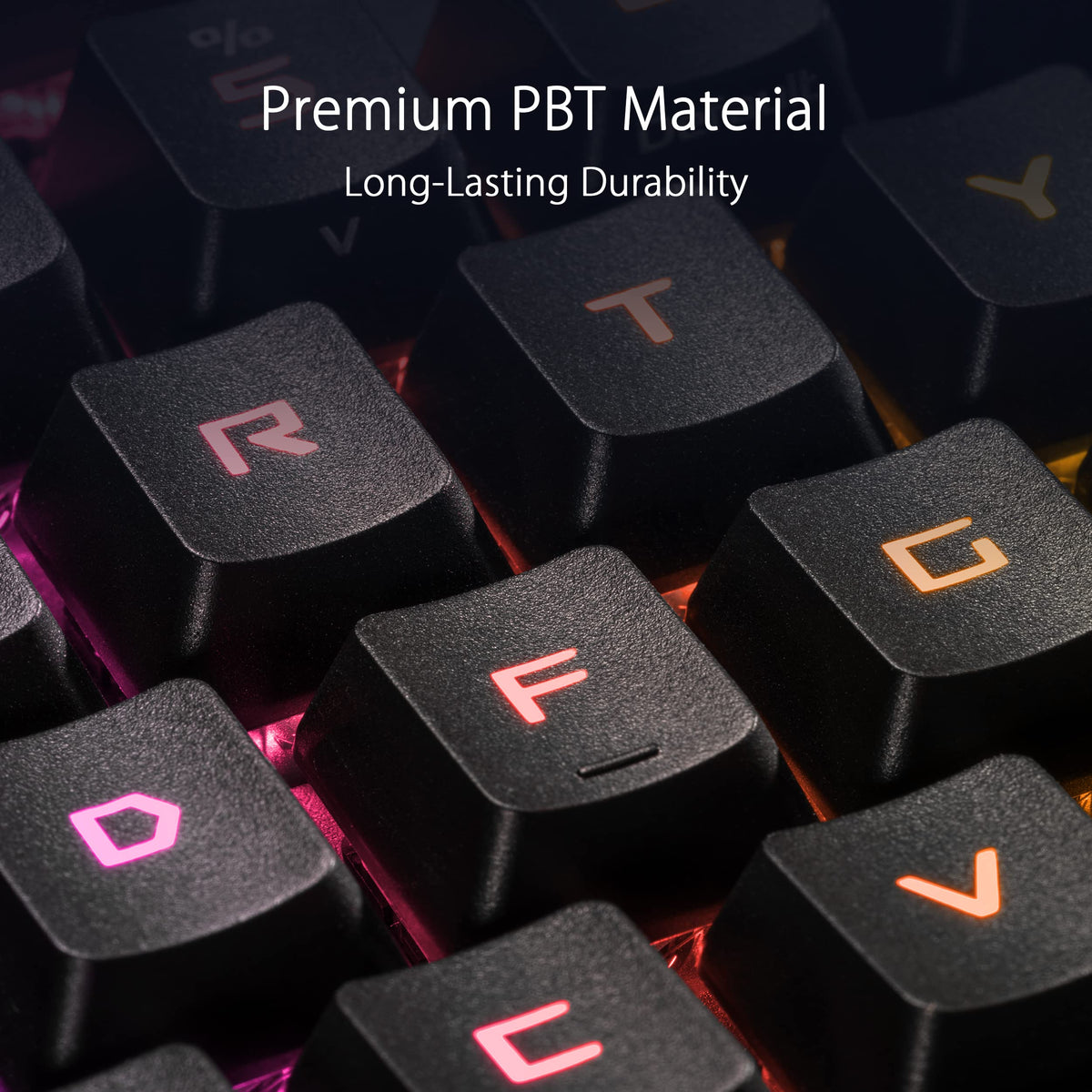 ASUS ROG RX PBT Keycap Set, Premium, Durable PBT Material Keycap