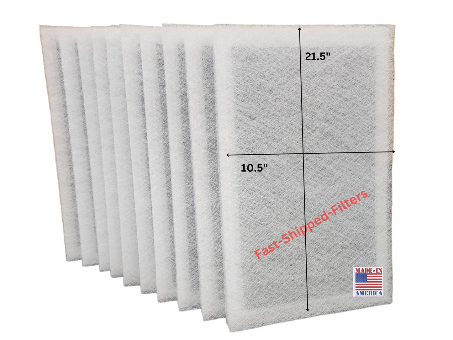 Fast-Shipped-Filters 7 Pack 12x24 Replacement Filter Pads Compatible with Dynamic Air Cleaner 12x24 Refill White
