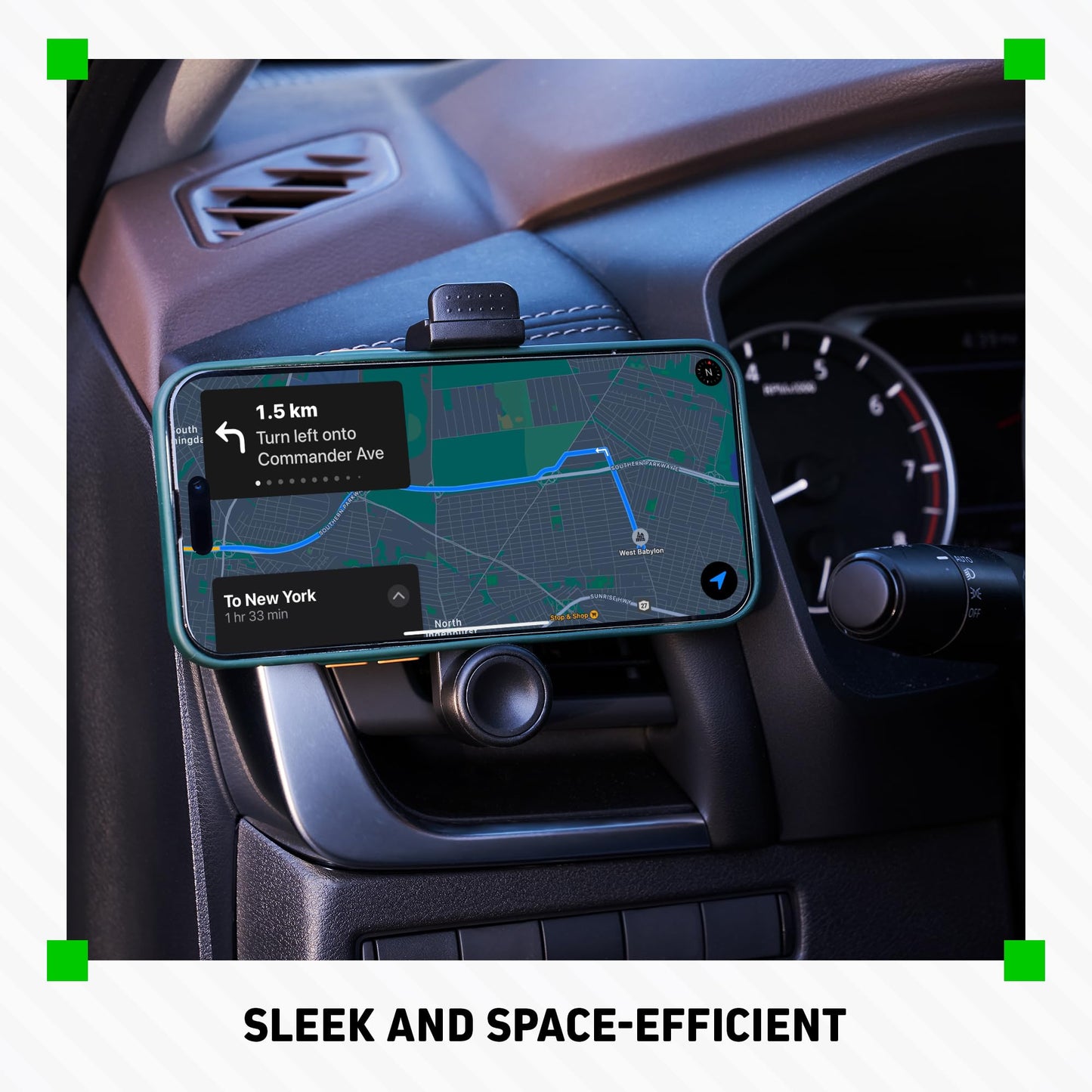 CHARGEWORX Car Vent Phone Mount, Universal Air Vent Holder with 360 Rotation, Hands Free Smartphone Mount Compatible with iPhone 17 Pro Max, Samsung
