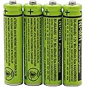 Cerepros 4-Pack BK-40AAABU 1.2V 400mAh Replacement Battery Pack for Panasonic Cordless Phone Handset BK40AAABU