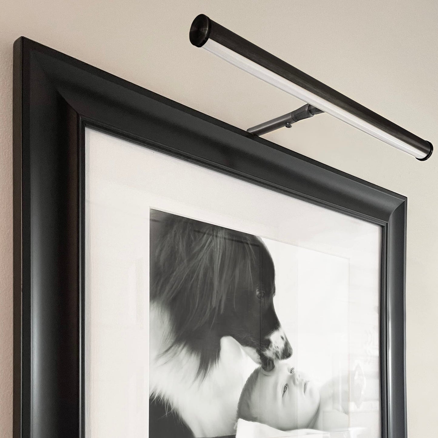 Maxxima 14 in. LED Picture Light - Integrated LED Display Wall Light, 3000K Warm White, 200 Lumens, Includes On/Off Switch, Adjustable Decor Light