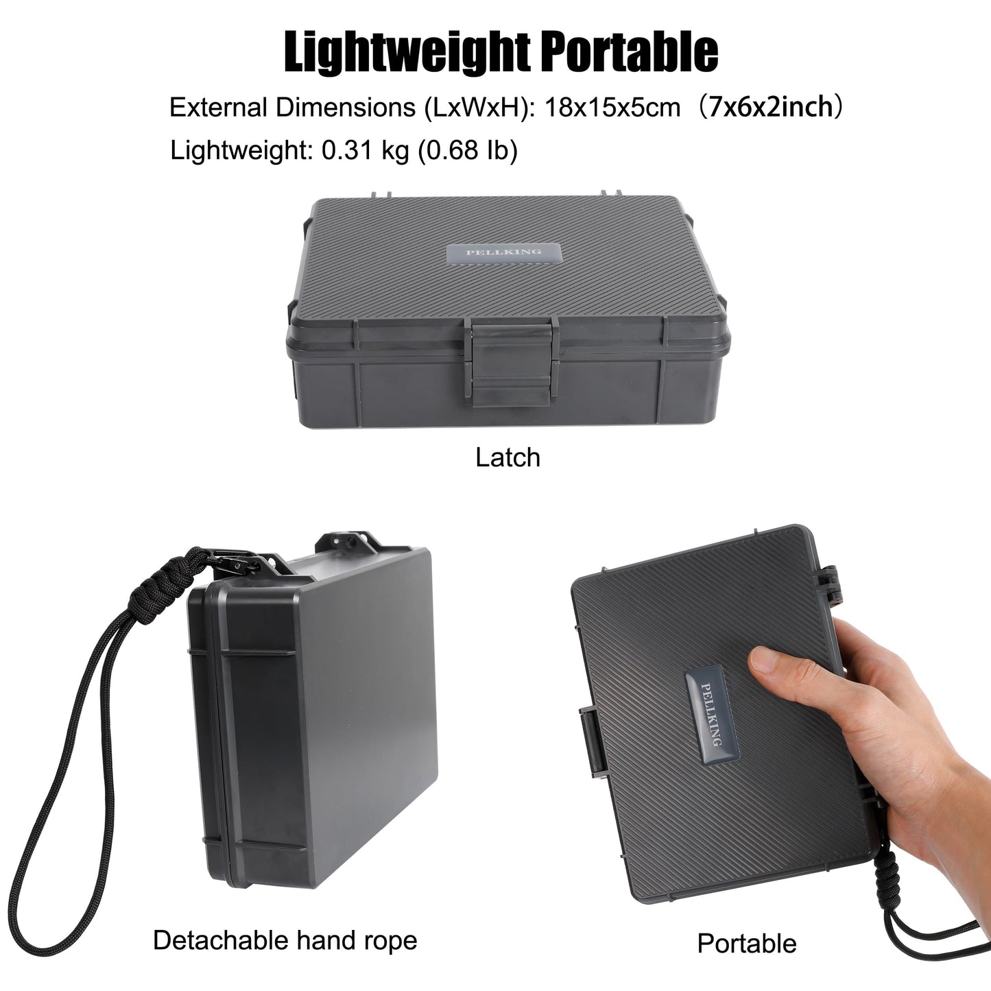 PellKing Hard Case for DJI OSMO Pocket 3 Camera,Storage Box Compatible with DJI Pocket 3 Accessory(Waterproof Travel Protection Case)