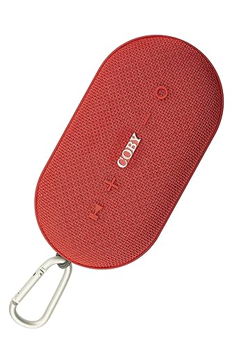 Coby Portable Bluetooth Speaker | IPX-5 Waterproof Wireless 12W Speakers | Loud HD Sound Quality | Rugged Outdoor Speaker for iPhone, Smartphone