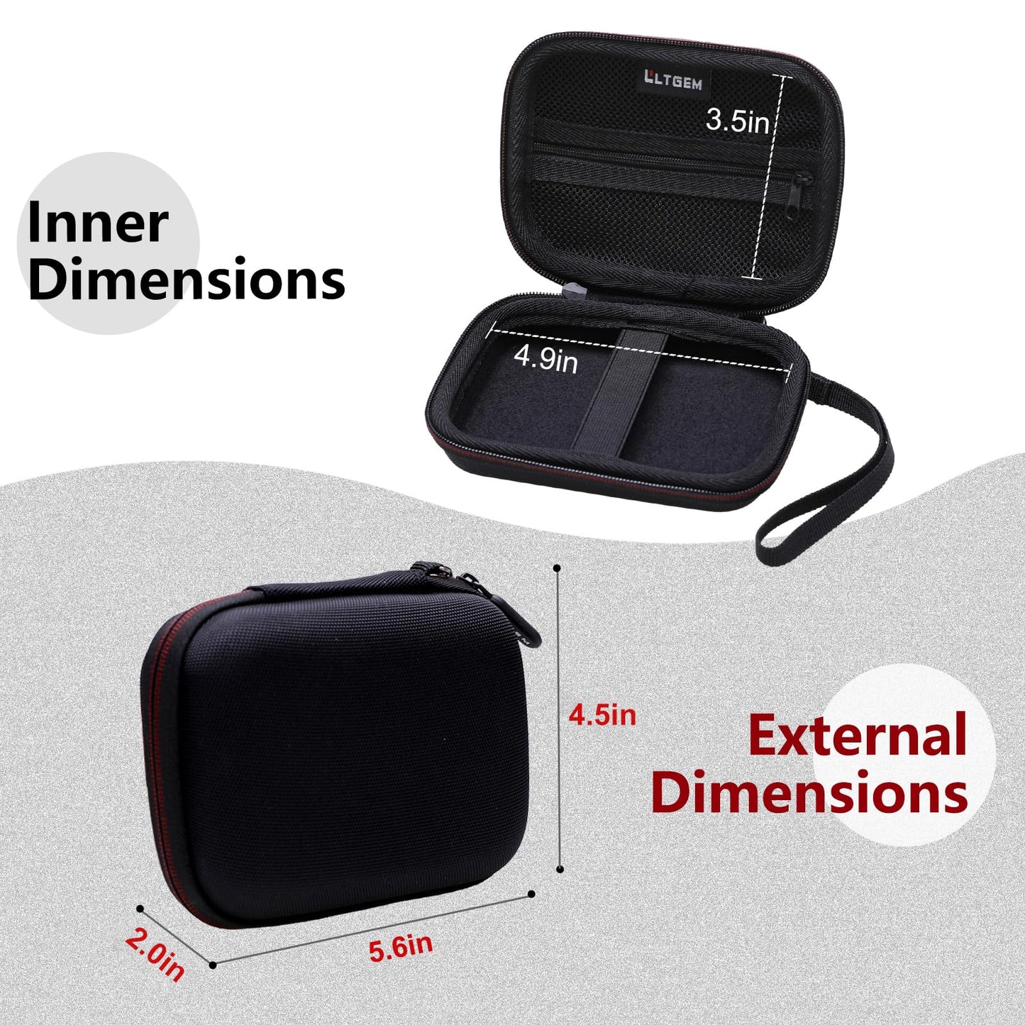 LTGEM Case Compatible with KODAK Printomatic/EKTAR H35/EKTAR H35N Camera, KODAK Step Instant Smartphone Photo Printer, Office Travel Carrying Storage