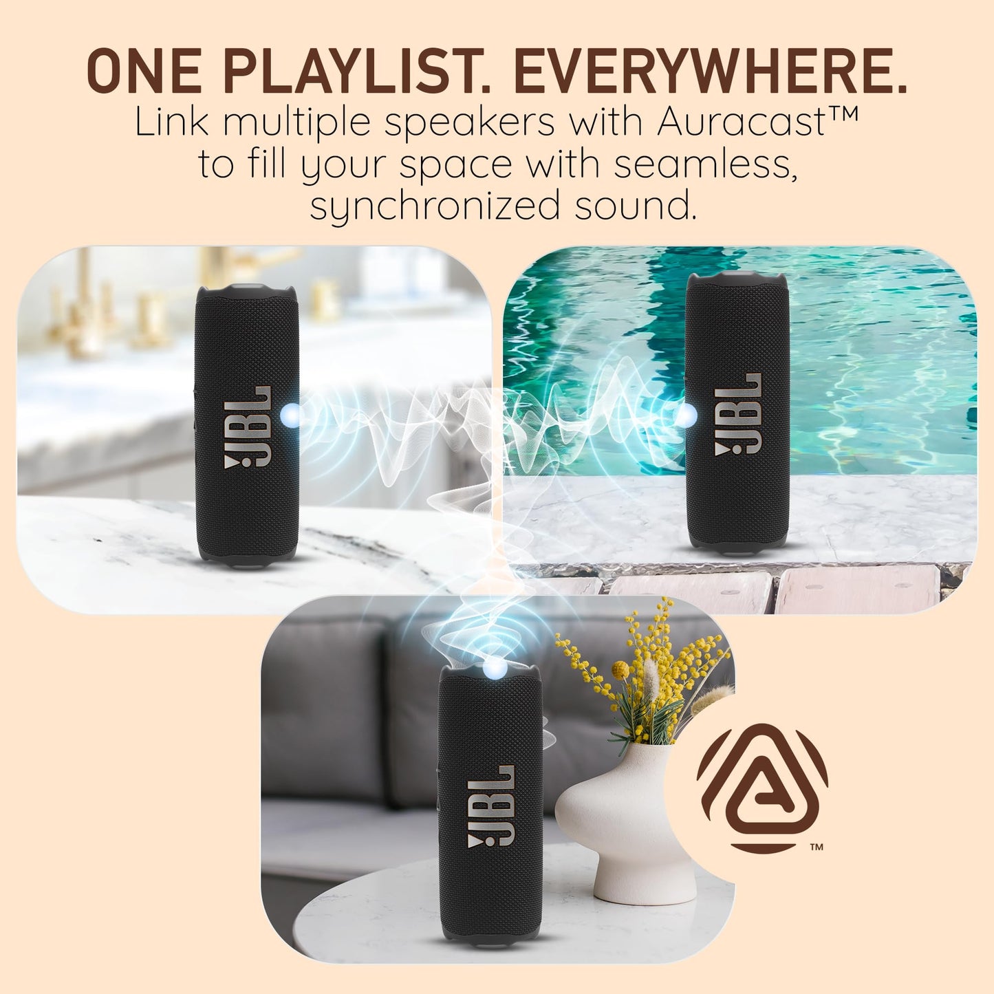 JBL Flip 7 Portable Bluetooth Speaker, IP68 Waterproof, Dustproof, Drop-Proof, PushLock System, AI Sound Boost, 16H Battery - Blue - Boomph's
