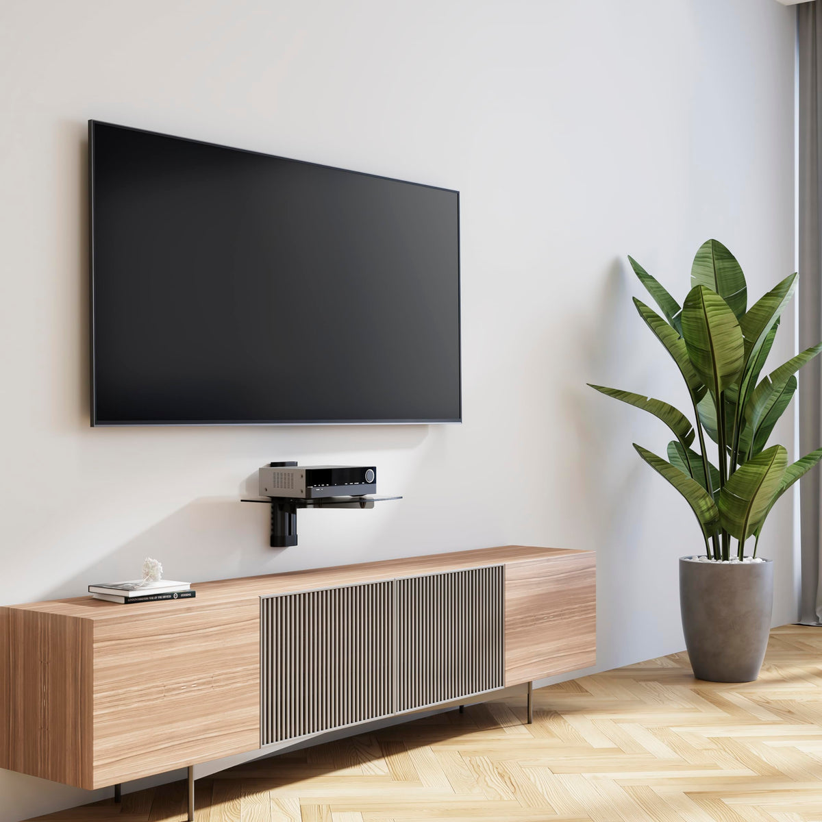 Mount-It! Floating Wall Shelf for AV Receiver & Game Consoles