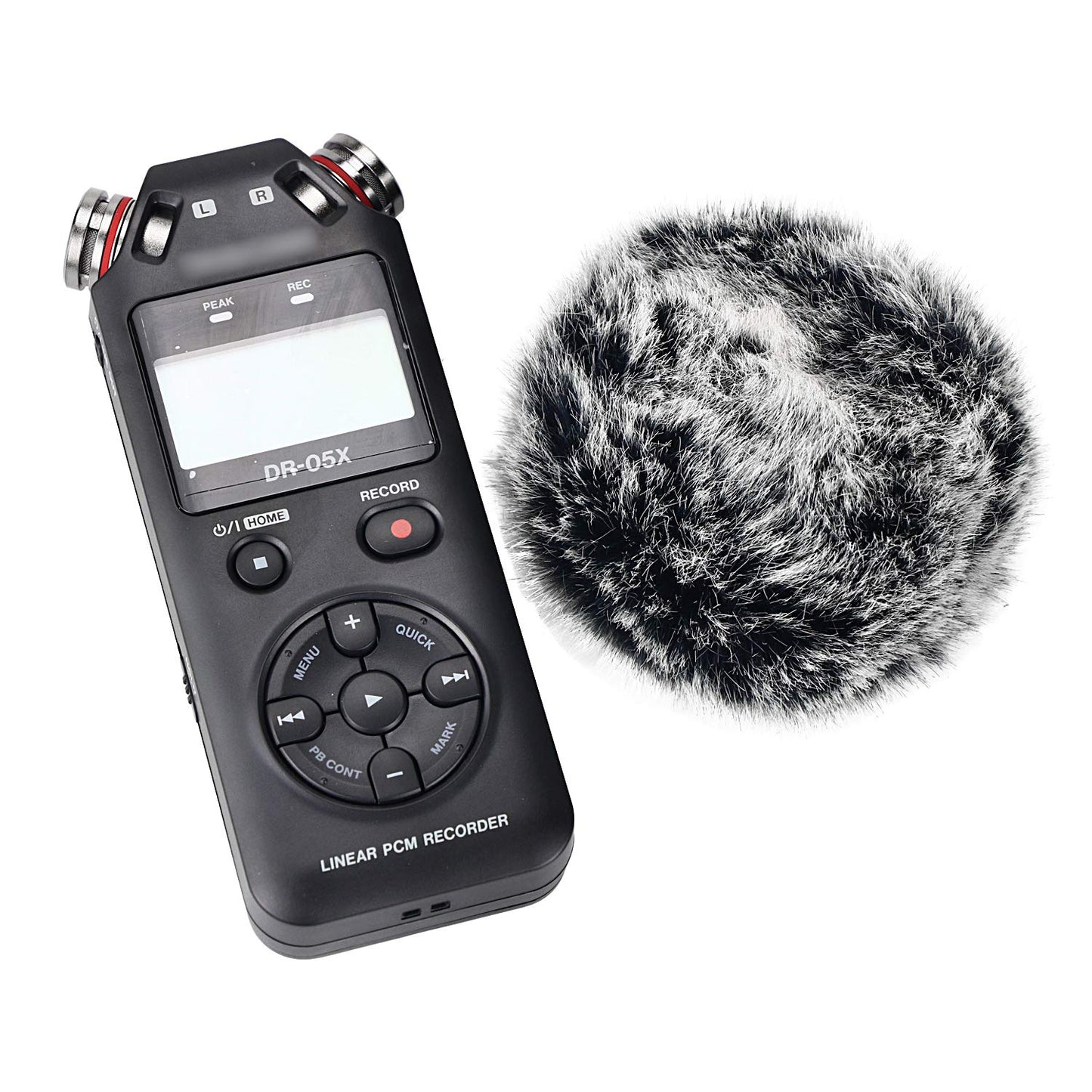 Outdoor Microphone Windscreen for DR 05X DR 05 Mic Recorders,Furry Tascam Windscreen Cover by SUNMON