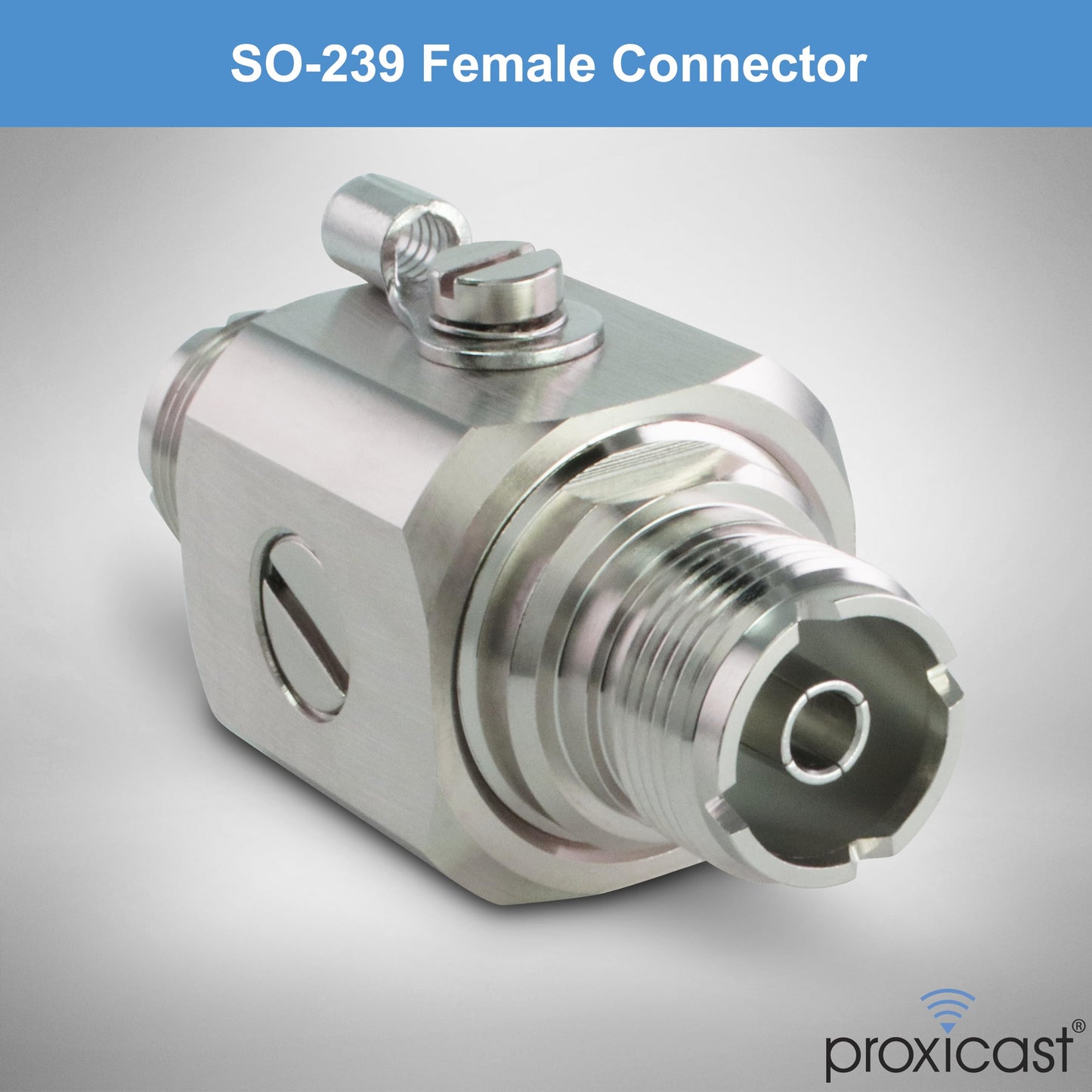 Proxicast Coaxial Lightning Arrester/Suppressor with UHF SO-239 Female Connectors - Pro-Grade Coax Cable Surge Protector for RF, HF, VHF, UHF, CB