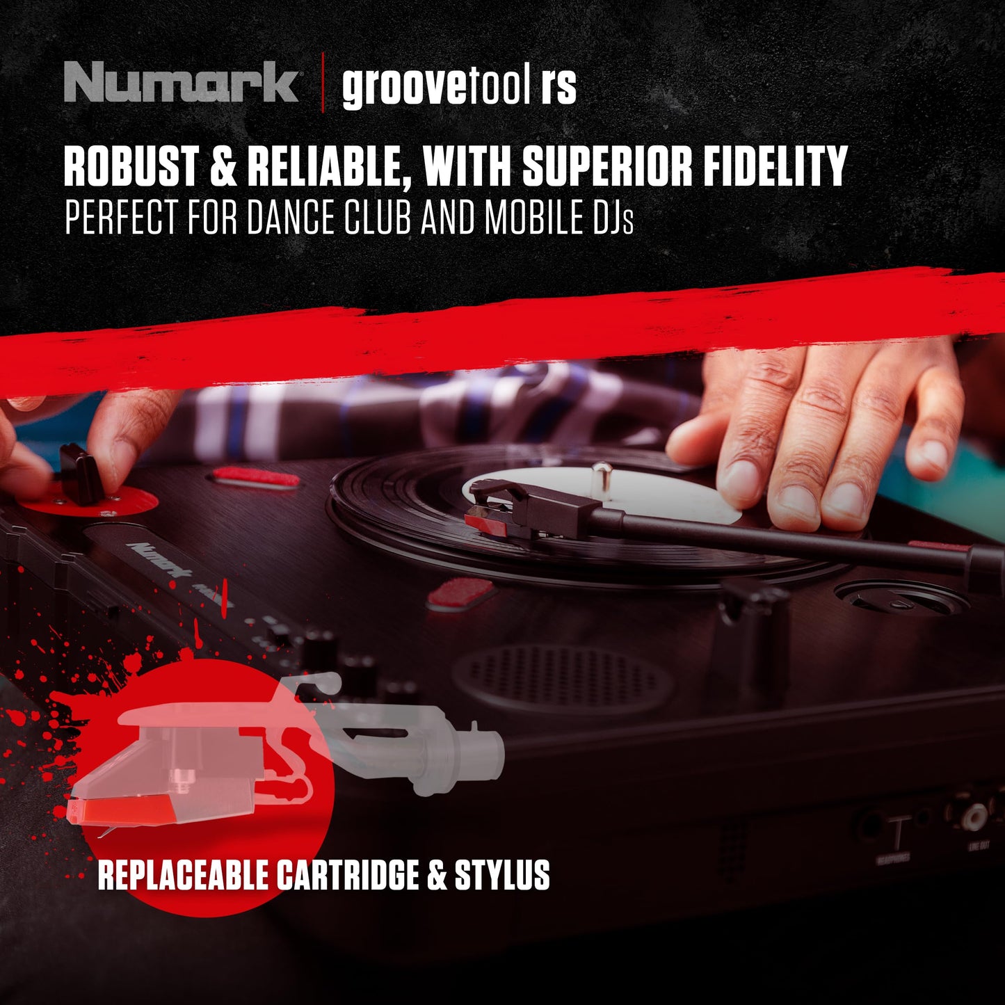 Numark GrooveTool RS | Replacement Stylus for Numark's Grovetool Catridge (2 Units)