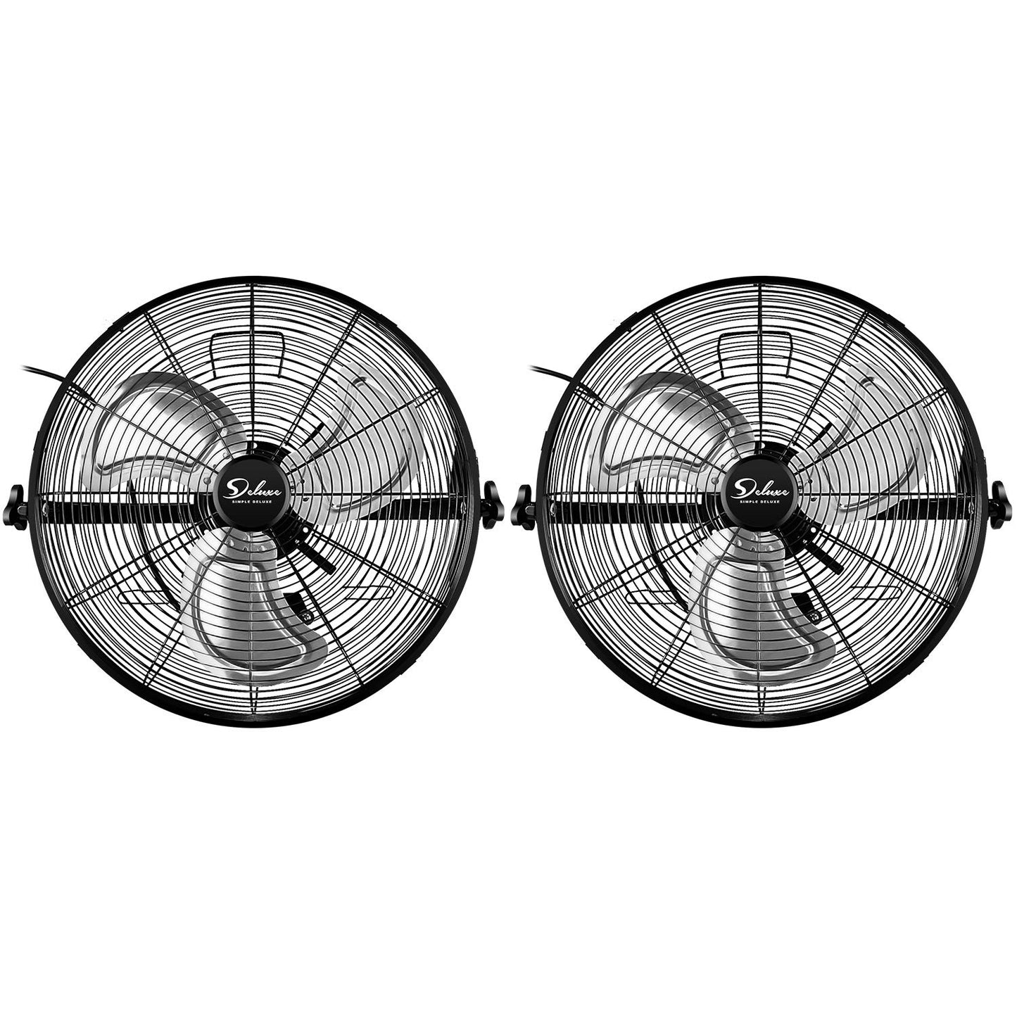 Simple Deluxe 20 Inch High Velocity 3 Speed Industrial Wall-Mount Fan