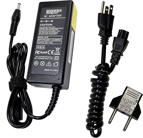 HQRP AC Power Adapter Compatible with DYMO 24V 1733232 DSA-0421S-24 LabelWriter 320, 330, 400, 450, 450 Turbo, 450 Duo, 450 Twin Turbo Label Printer…