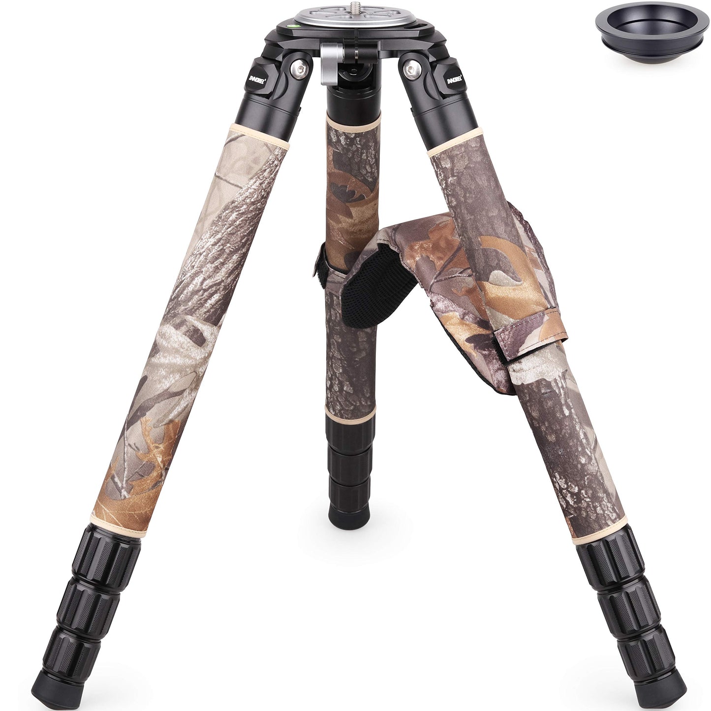 INNOREL RT90CM Carbon Fiber Bowl Tripod - Heavy Duty With 75mm Bowl, 40mm Leg Tube, Ultra Stable Professional Camera Tripod, Max Load 88lb/40kg