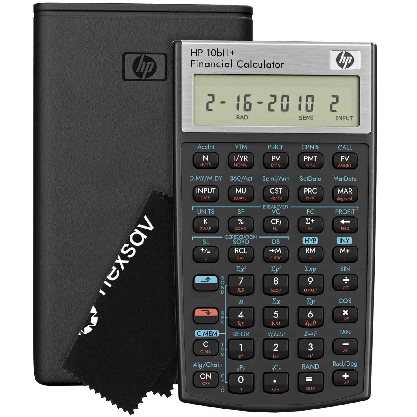 HP 10bII+ Financial Calculator - 100+ Functions for Business, Finance, Accounting, Statistics & Algebra - College & High School Calculator, Exam