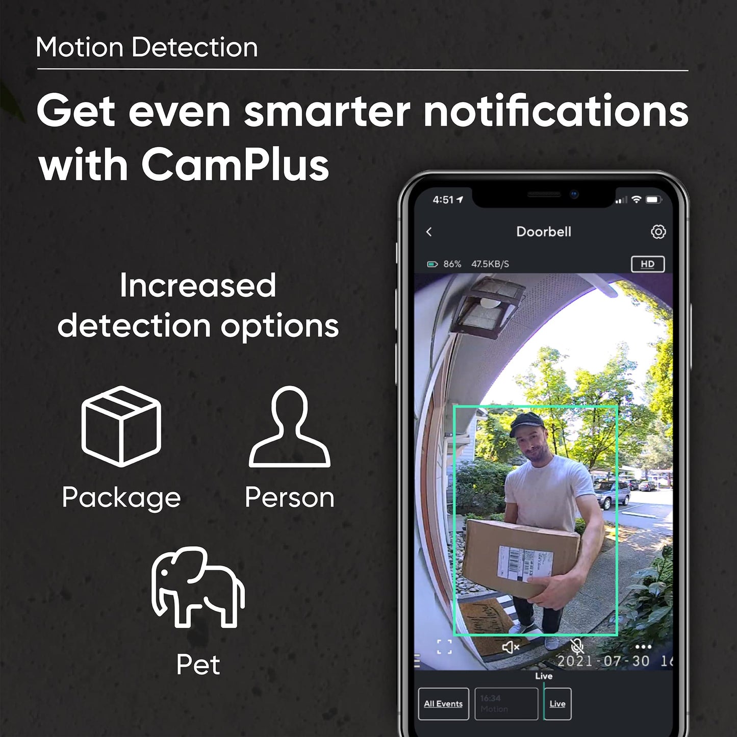 Wyze Wireless Video Doorbell Pro (Chime Included), 1440 HD Video, 1:1 Aspect Ratio: 1:1 Head-to-Toe View, 2-Way Audio, Night Vision (Renewed)