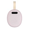 uodong Portable Bluetooth Speakers, Wireless Speakers with 5W Clear Sound, 6H Playback Time, TF-Card Input, Built-in Battery (Pink)