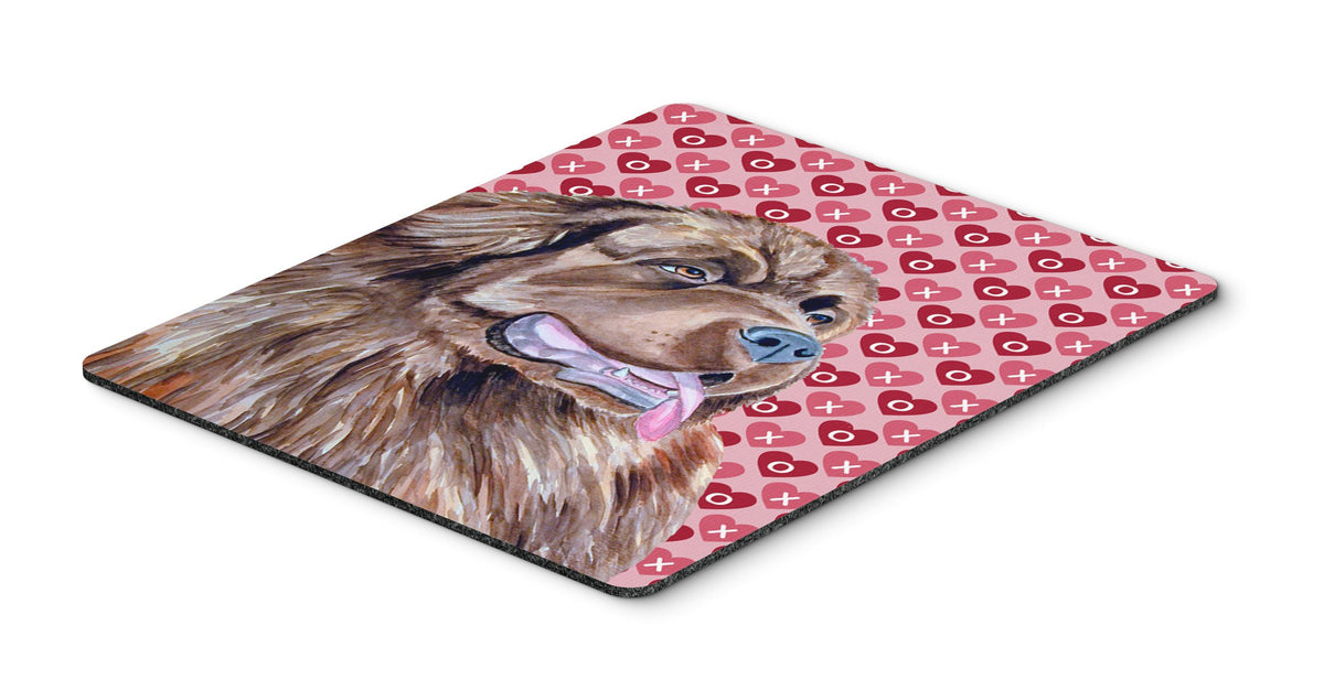 Caroline's Treasures LH9129MP Newfoundland Hearts Love and Valentine's Day Portrait Mouse Pad, Hot Pad or Trivet for Home Office Gaming Working