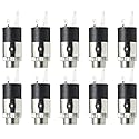 SJZBIN 10pcs 3.5mm Earphone Socket PJ-392 Silver Female Headphone Stereo Jack Panel Mount Connector