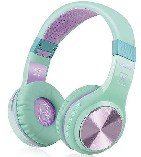 Riwbox Bluetooth Headphones, XBT-80 Folding Stereo Wireless Bluetooth Headphones Over Ear with Microphone and Volume Control, Wireless and Wired…