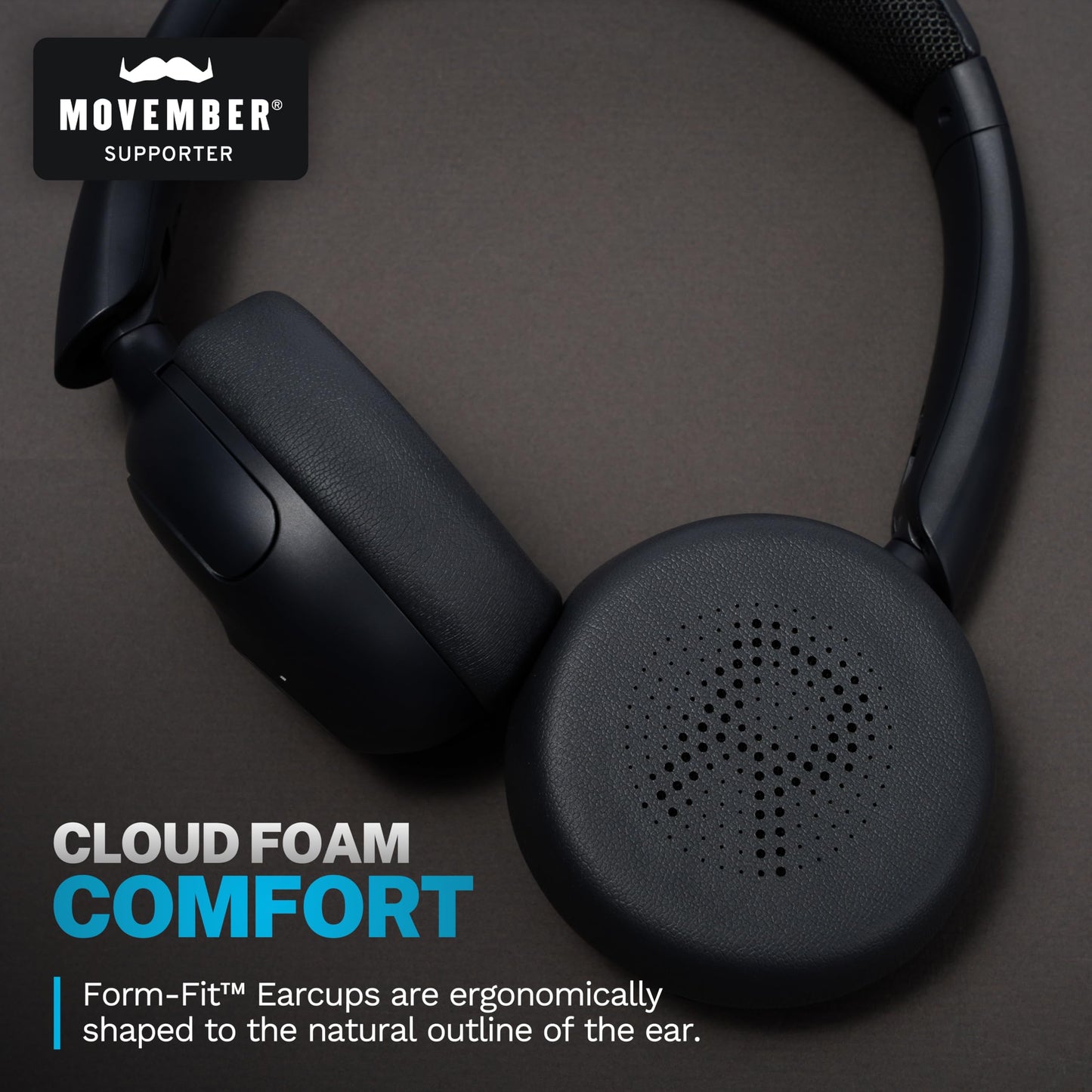 JLab, Go Lux ANC, On Ear Headphones, Active Noise Cancelling, Bluetooth, Graphite