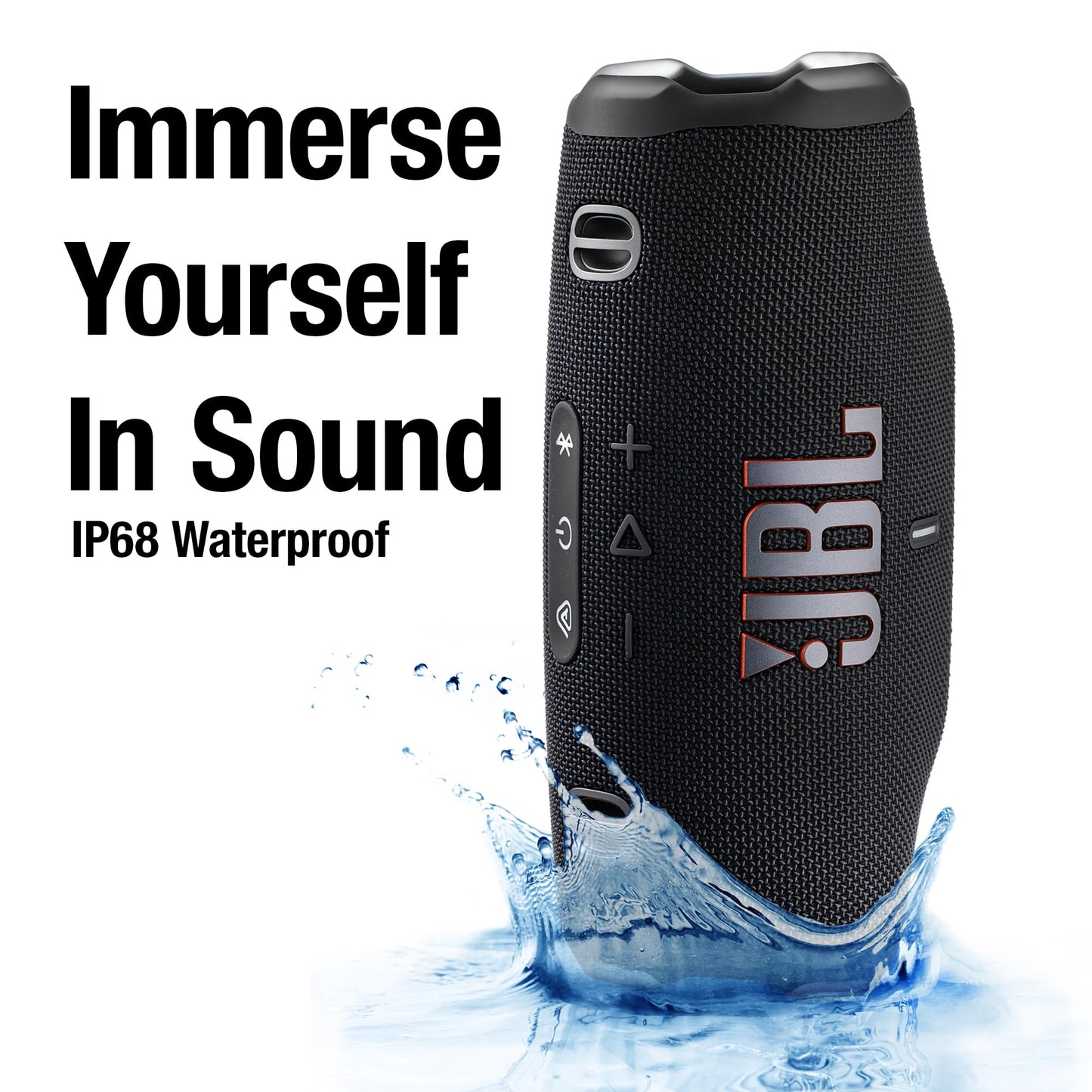 JBL Charge 6 Portable Bluetooth Speaker (Black) | IP68 Waterproof, DustProof, and DropProof, Outdoor Wireless Audio |28Hrs Playtime + Travel Case